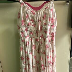 Trixxi Pink Floral Maxi Dress
